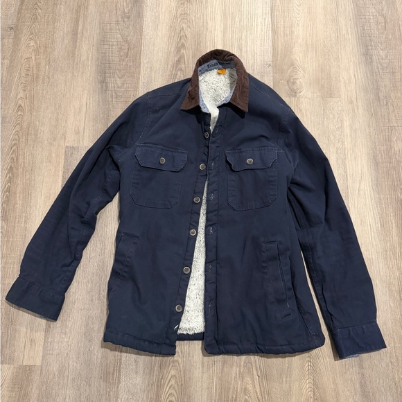 Tailor Vintage Men's Blue Jacket with Sherpa Lining - Picture 2 of 6